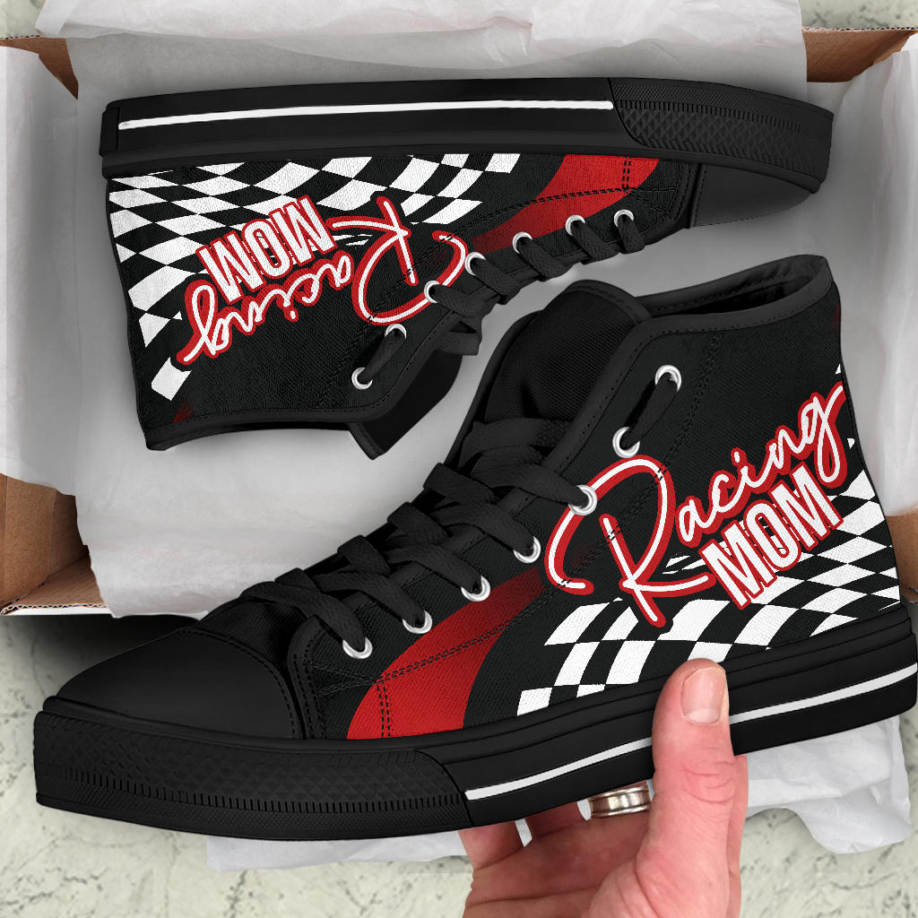 Racing Mom High Top Shoes