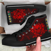 Drag Racing Thunder Skull High Top Shoes