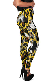 Racing Leopard Checkered Leggings