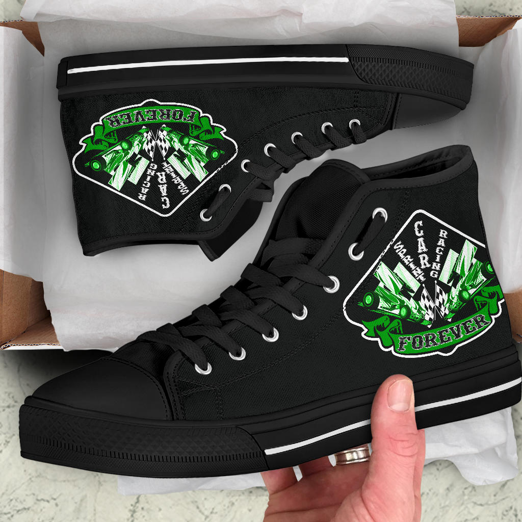 Sprint Car Racing High Top Shoes