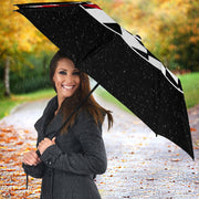Racing Checkered Lips Kiss Umbrella