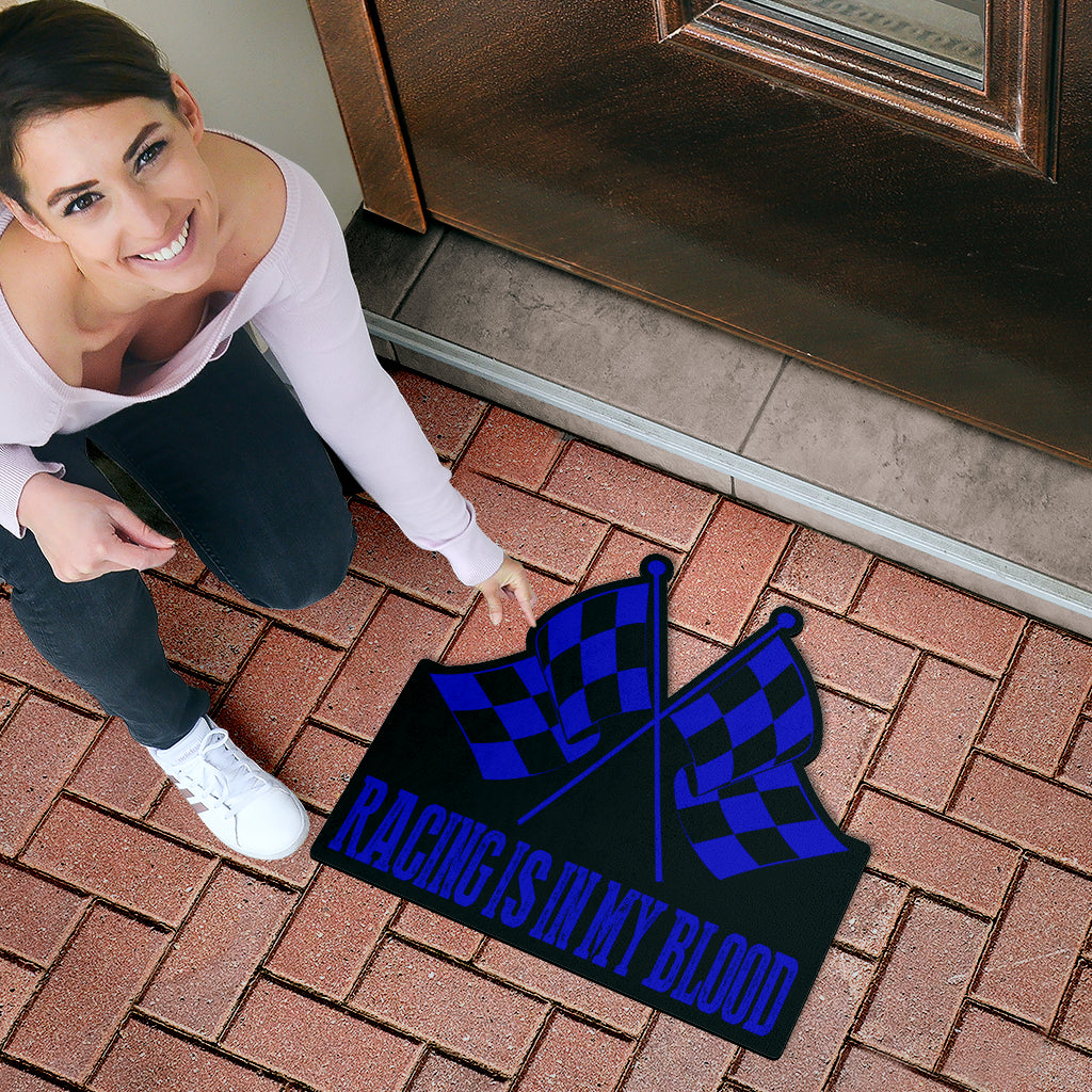 Racing Shaped Door Mats