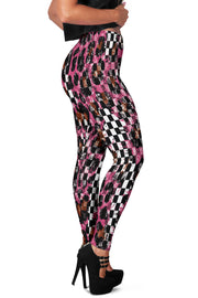 Racing Leopard Checkered Leggings