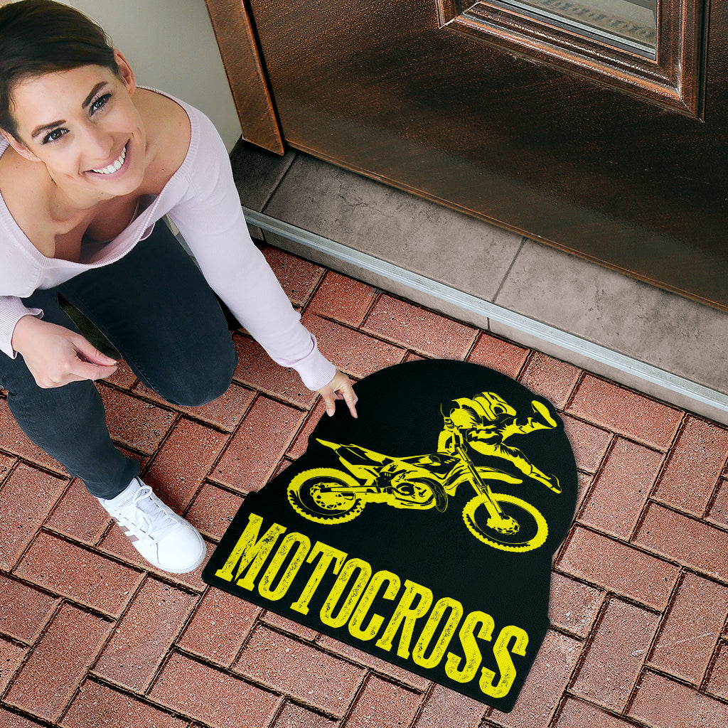 Custom Shaped Motocross Door Mat
