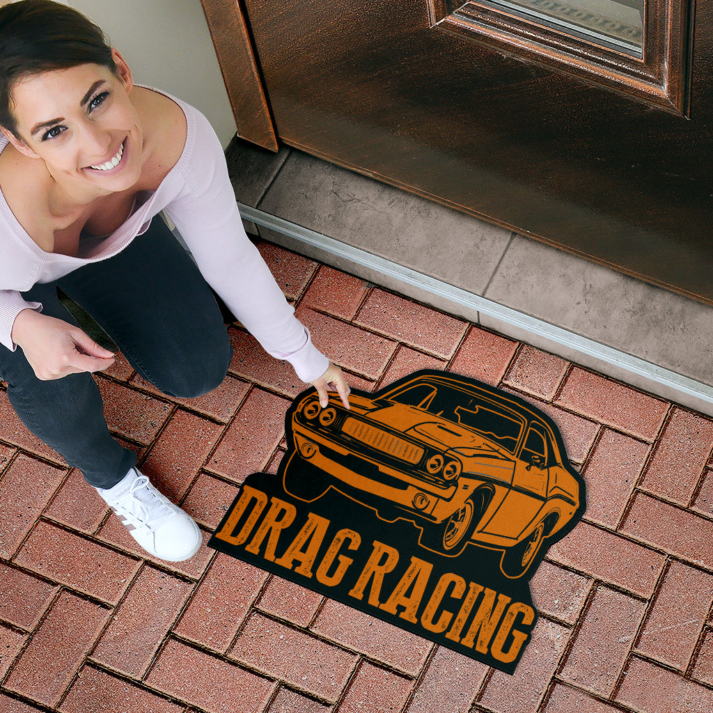 Custom shaped drag racing door ma
