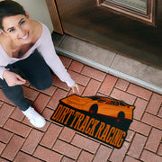 Custom shaped sprint car door mat