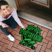 Custom shaped sprint car door mat