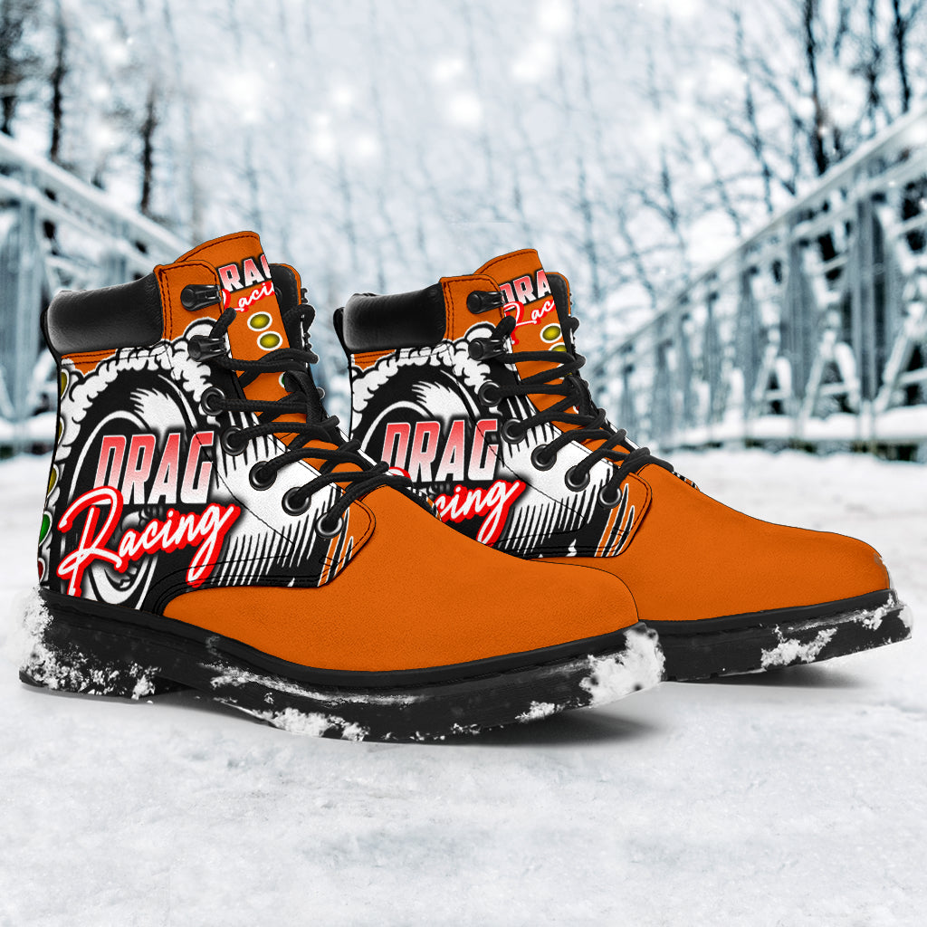 Drag Racing All-Season Boots orange