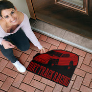 Custom shaped dirt modified door mat