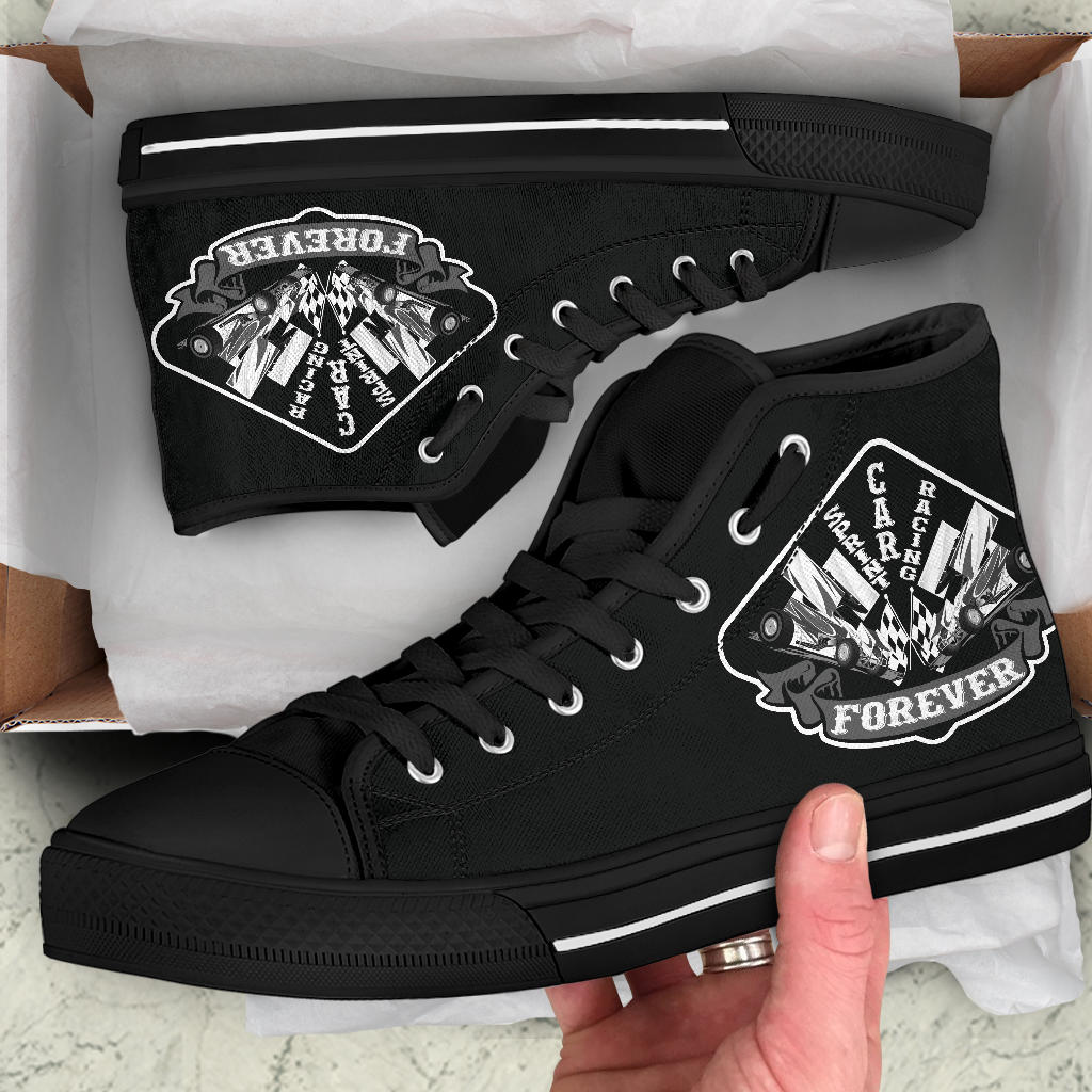 Sprint Car Racing High Top Shoes