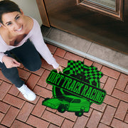 Custom shaped dirt modified door mat