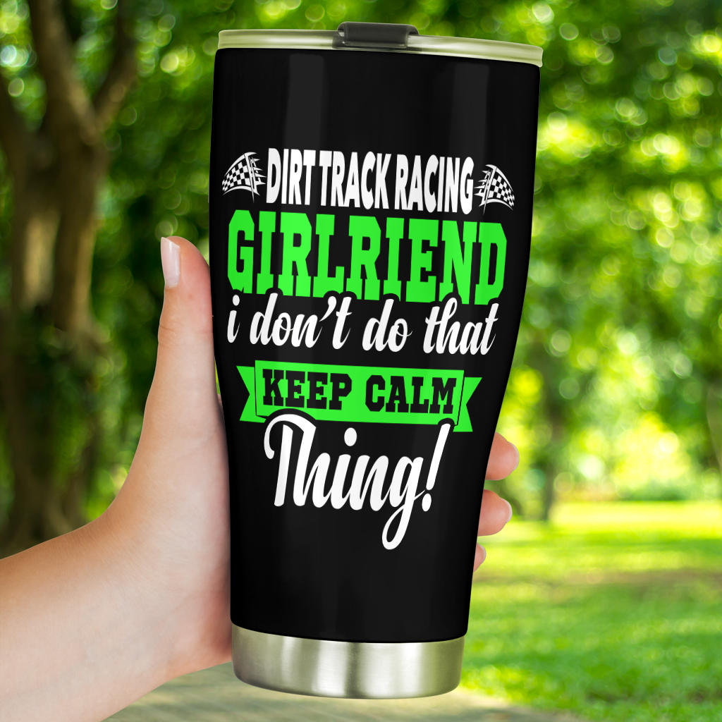 dirt track racing girlfriend tumbler