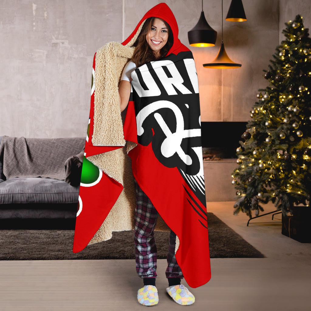 Drag Racing Hooded Blanket