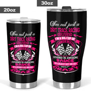 dirt track racing girlfriend tumbler