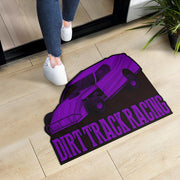 Custom shaped dirt modified door mat
