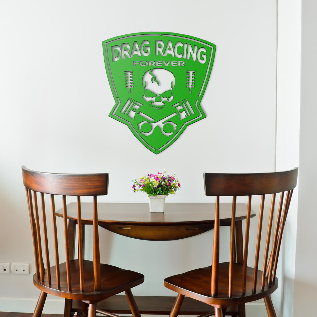 Drag Racing Forever Metal Sign