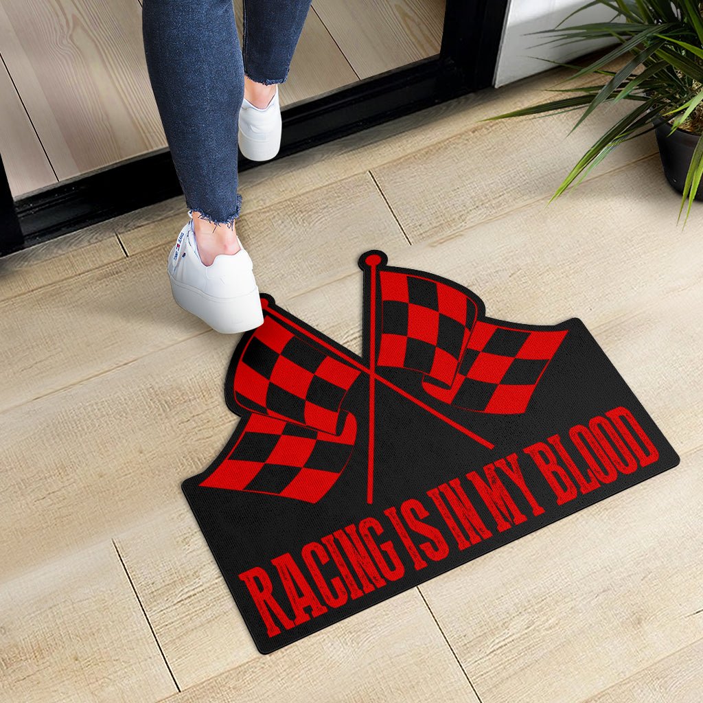 Racing Shaped Door Mats