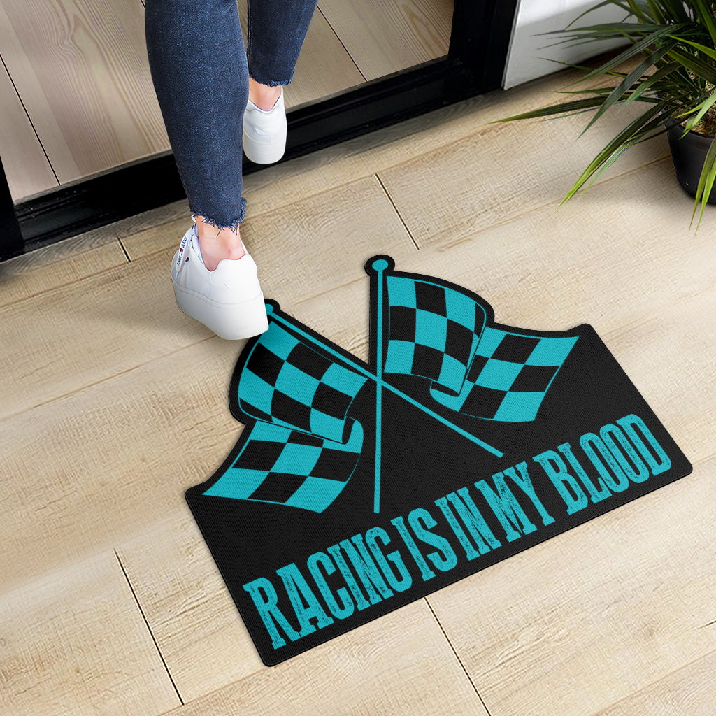 Racing Shaped Door Mats