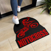 Custom Shaped Motocross Door Mat