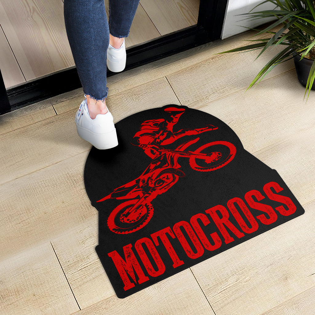 Custom Shaped Motocross Door Mat