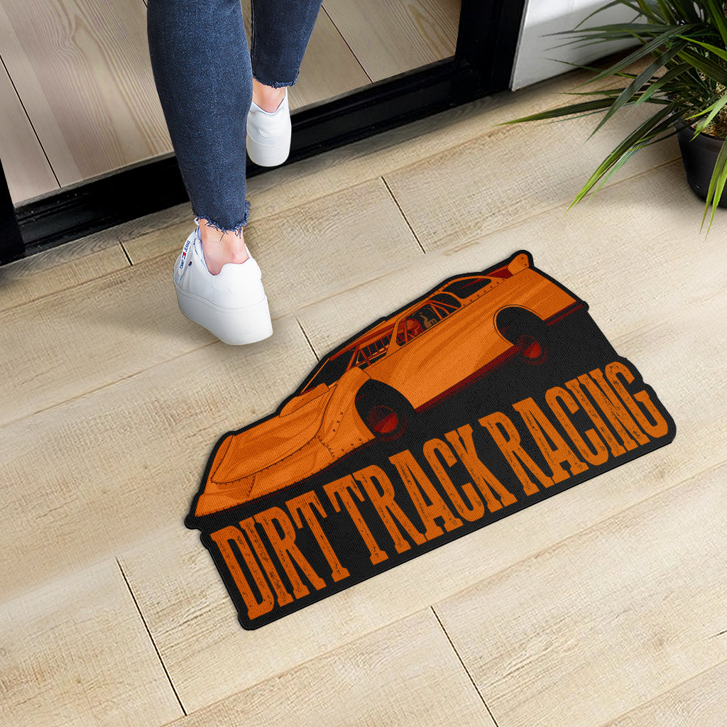 Custom shaped sprint car door mat