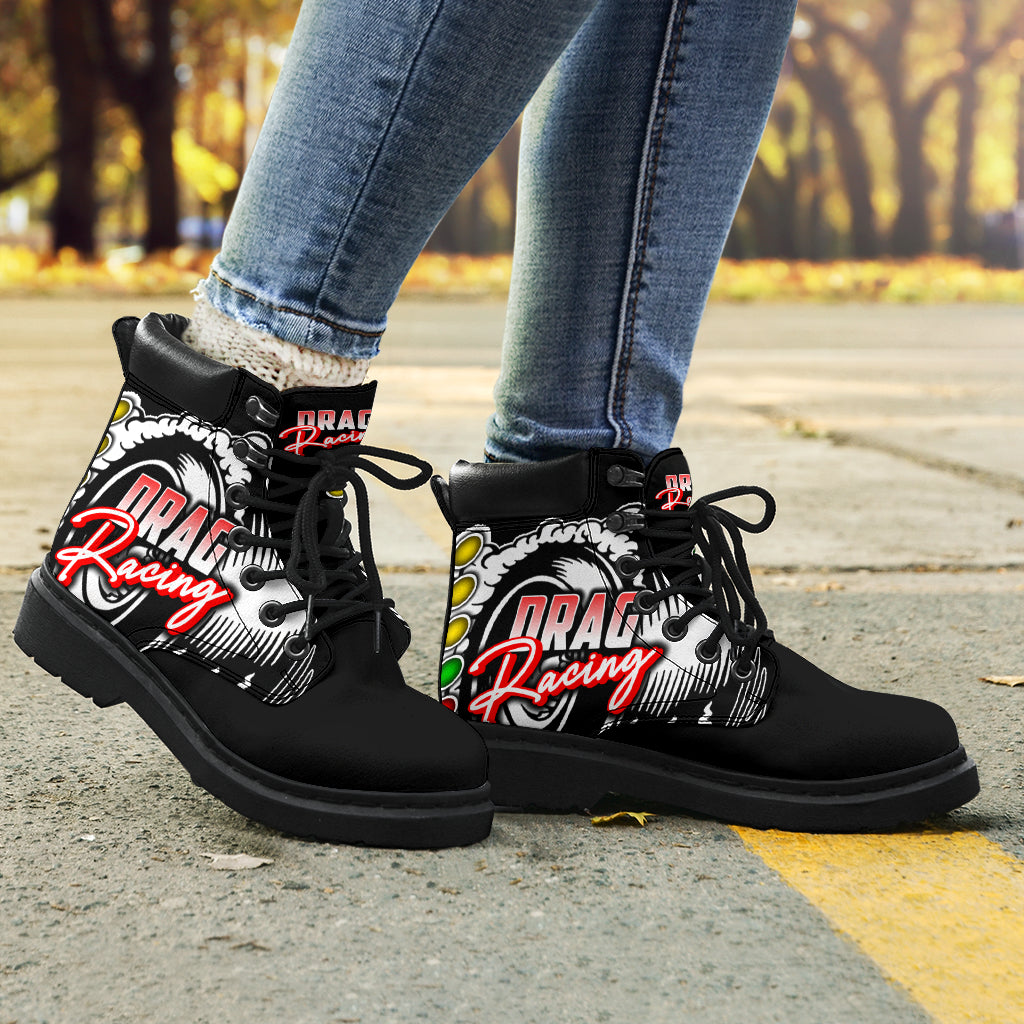 Drag Racing All-Season Boots Black