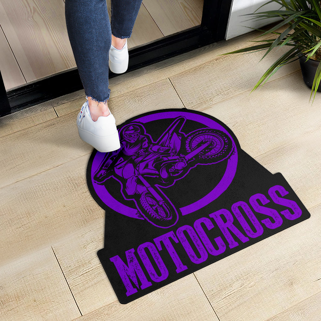 Custom Shaped Motocross Door Mat