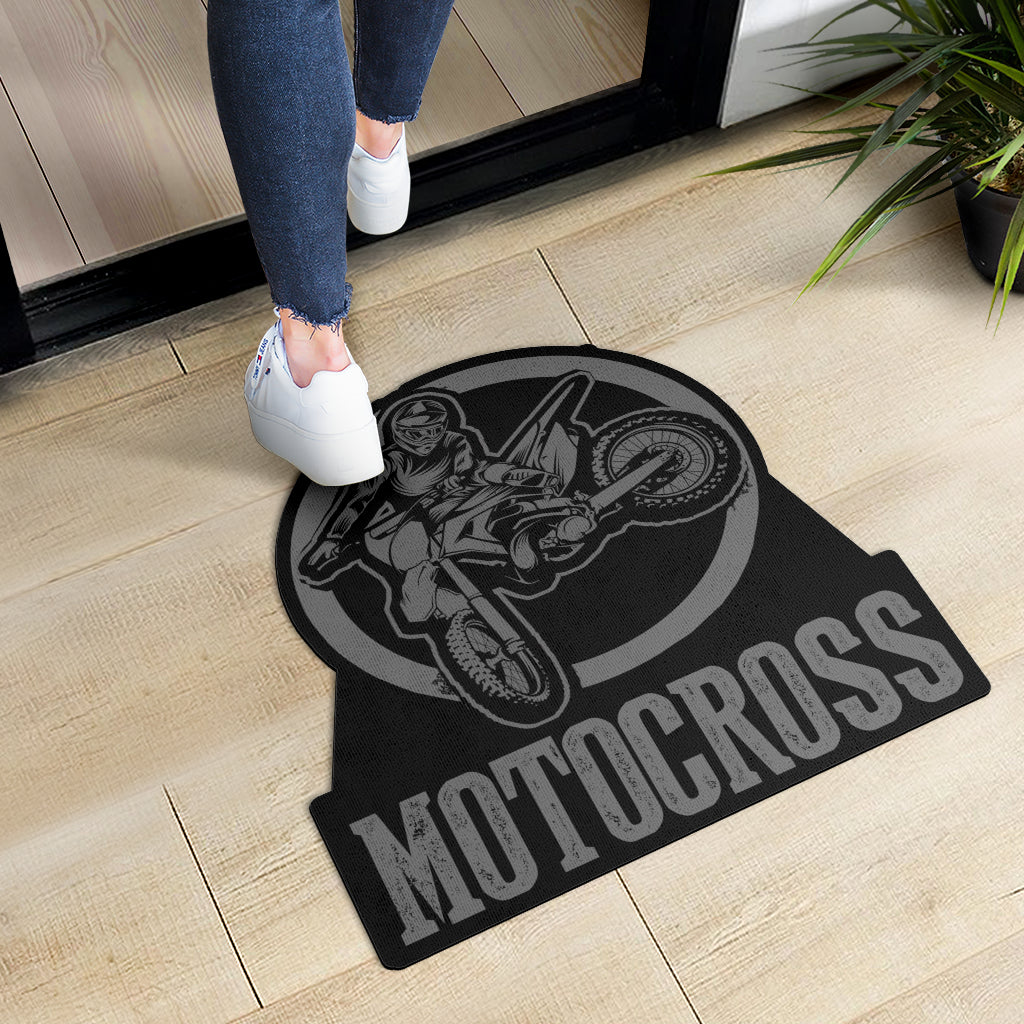 Custom Shaped Motocross Door Mat