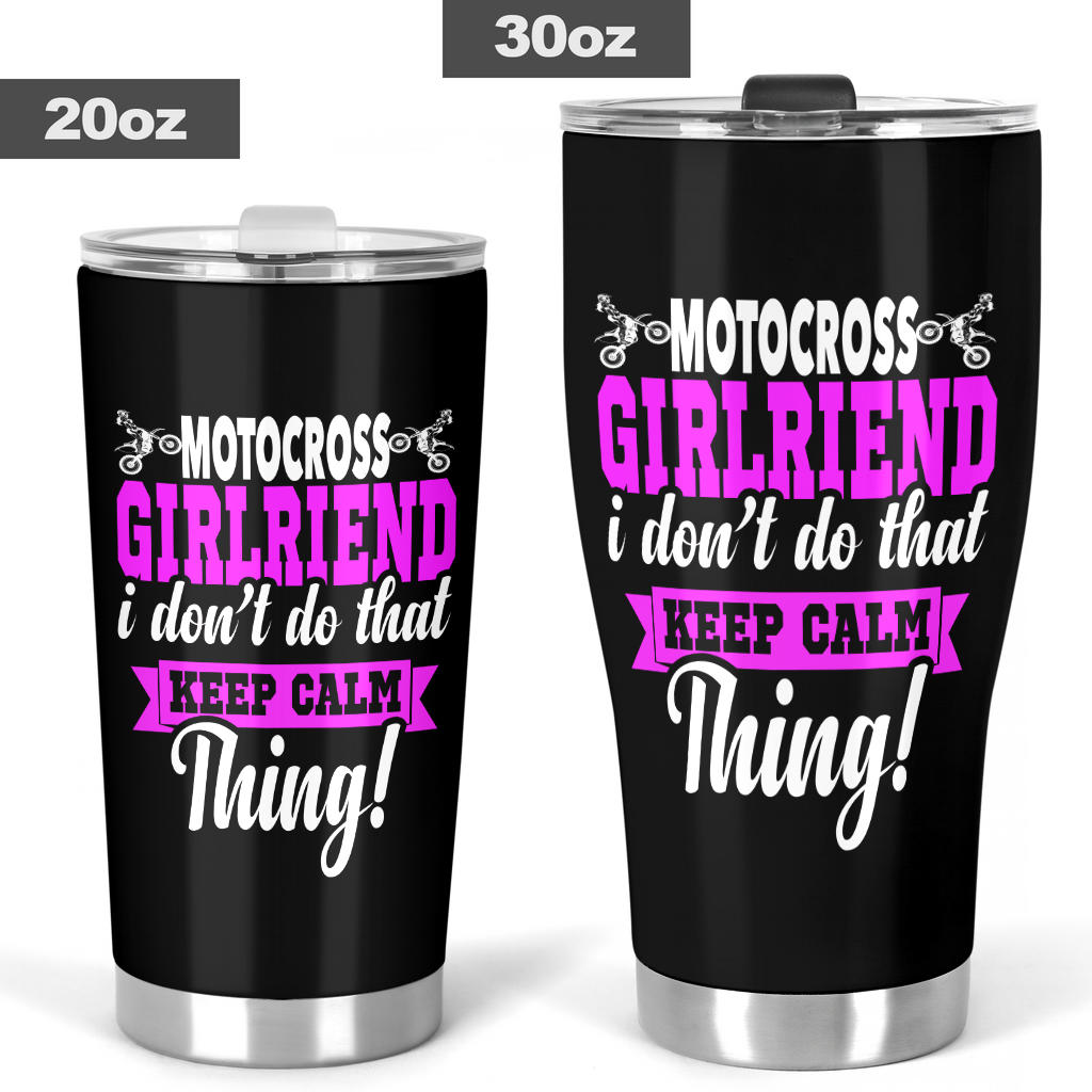 motocross girlfriend tumbler