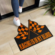 Racing Shaped Door Mats