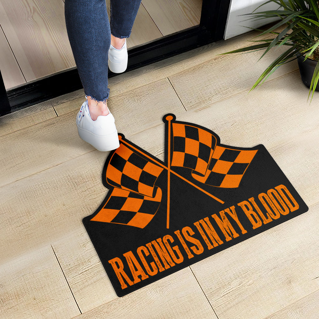 Racing Shaped Door Mats
