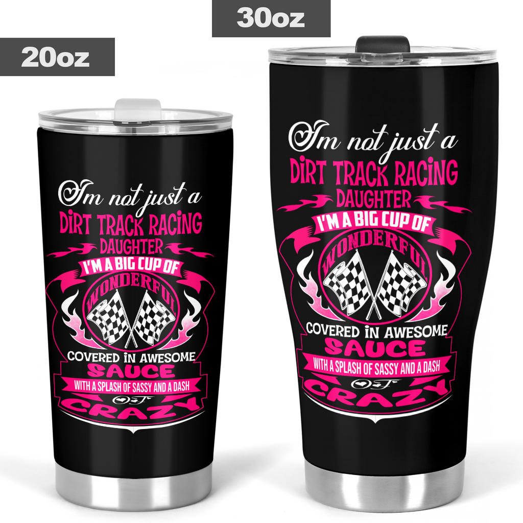 dirt track racing daughter tumbler