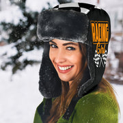 Racing Girl Checkered Trapper Hat