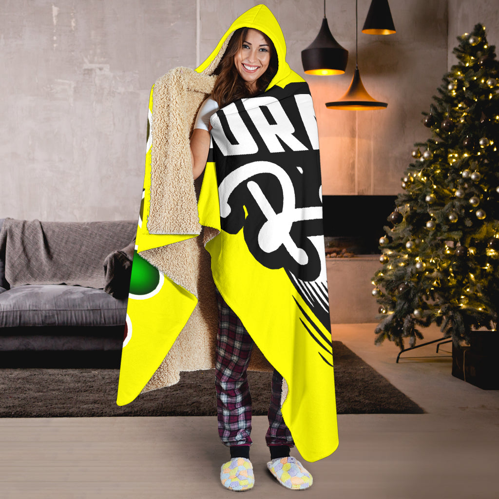 Drag Racing Hooded Blanket