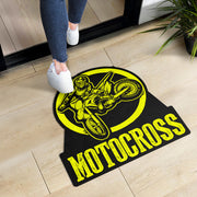 Custom Shaped Motocross Door Mat