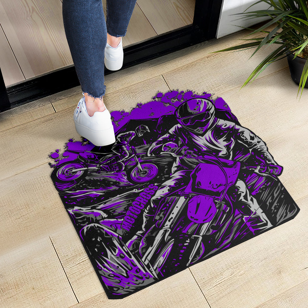 Custom Shaped Motocross Door Mat