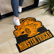 Custom Shaped Monster Trucks Door Mat
