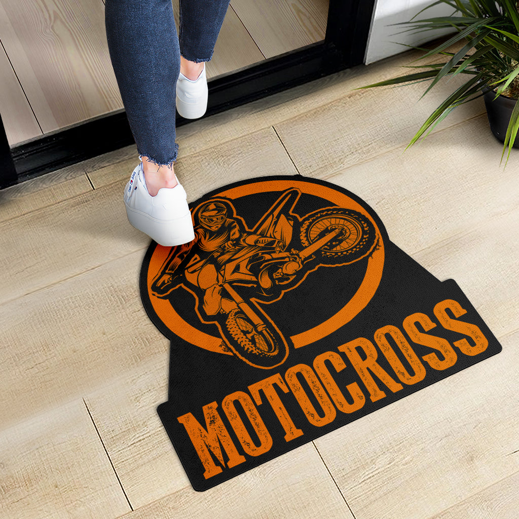 Custom Shaped Motocross Door Mat
