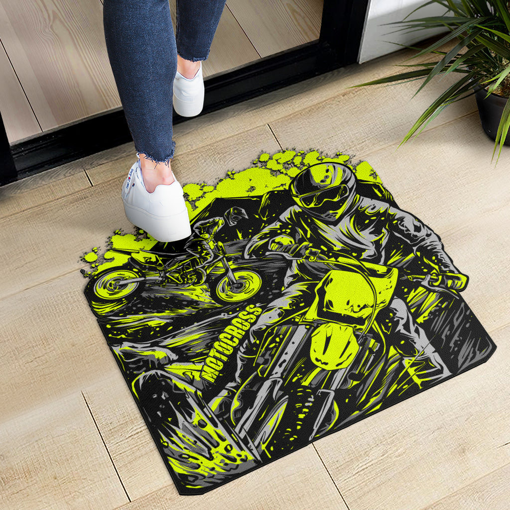 Custom Shaped Motocross Door Mat