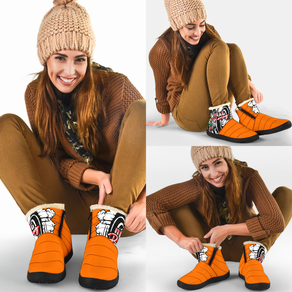 Drag Racing Cozy Winter Boots 