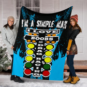 I'm A Simple Man Drag Racing Blanket