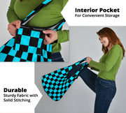 Racing Checkered Grocery Bags