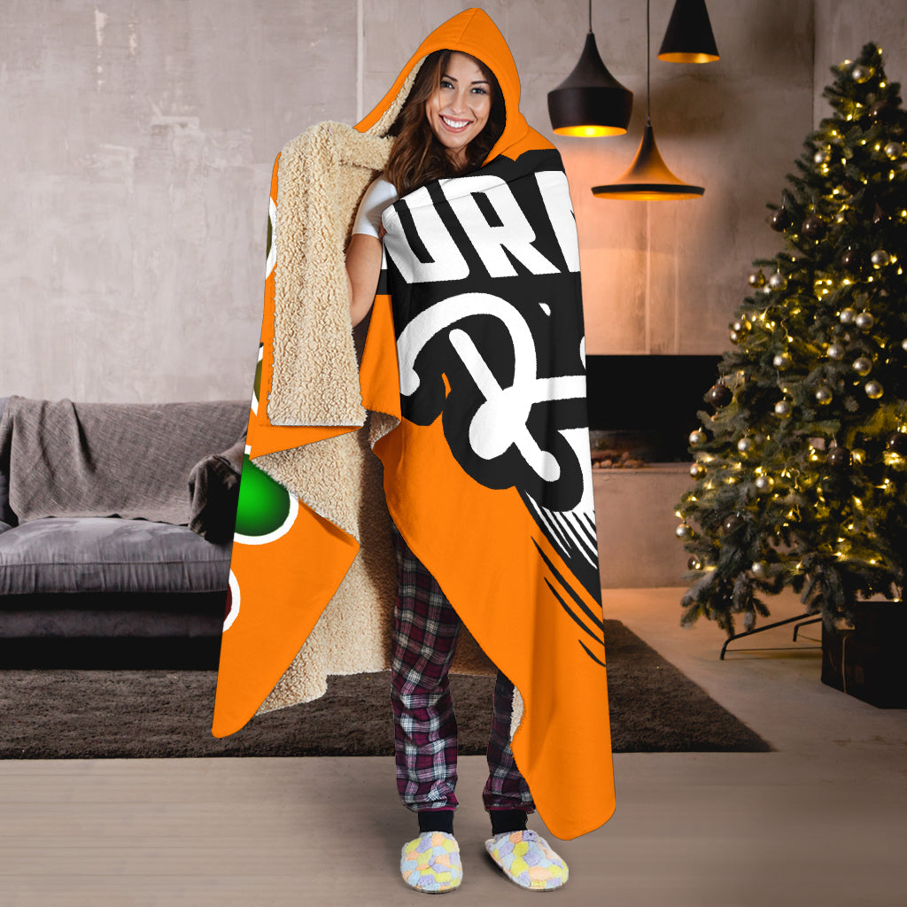 Drag Racing Hooded Blanket