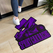 Custom shaped sprint car door mat
