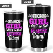 dirt track racing girl tumbler