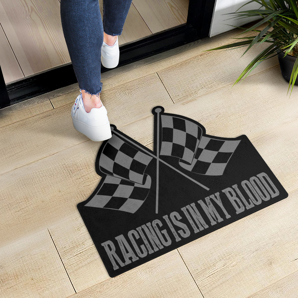Racing Shaped Door Mats