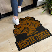 Custom Shaped Monster Trucks Door Mat