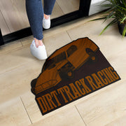 Custom shaped dirt modified door mat