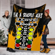 I'm A Simple Man Drag Racing Blanket