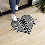 Custom Drag Racing Heartbeat Door Mat